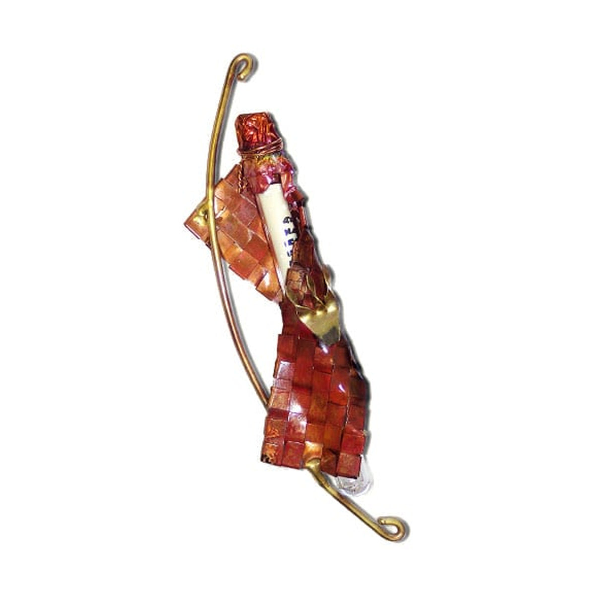 Mezuzah, Woven Copper Wrap