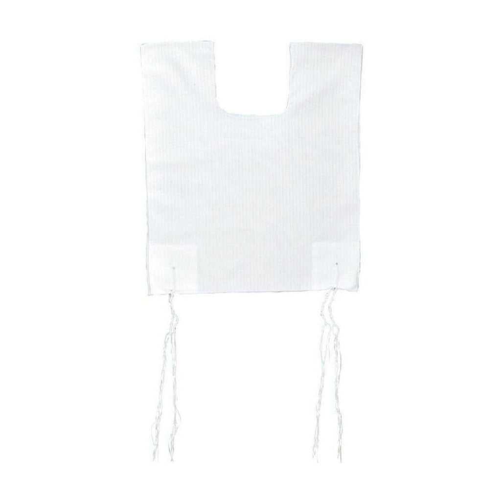 100% Cotton Tzitzit / Arbah Kanfot, Kids Size 5, Round Neck, Ashkenazi Meyuchad (Machine Made)