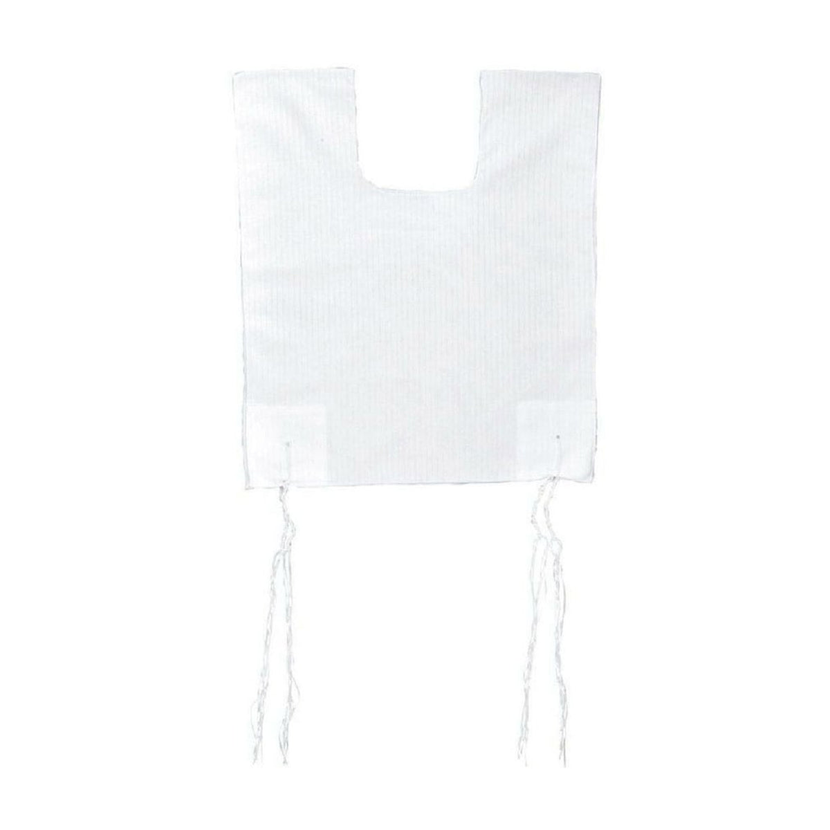100% Cotton Tzitzit / Arbah Kanfot, Kids Size 5, Round Neck, Ashkenazi Meyuchad (Machine Made)