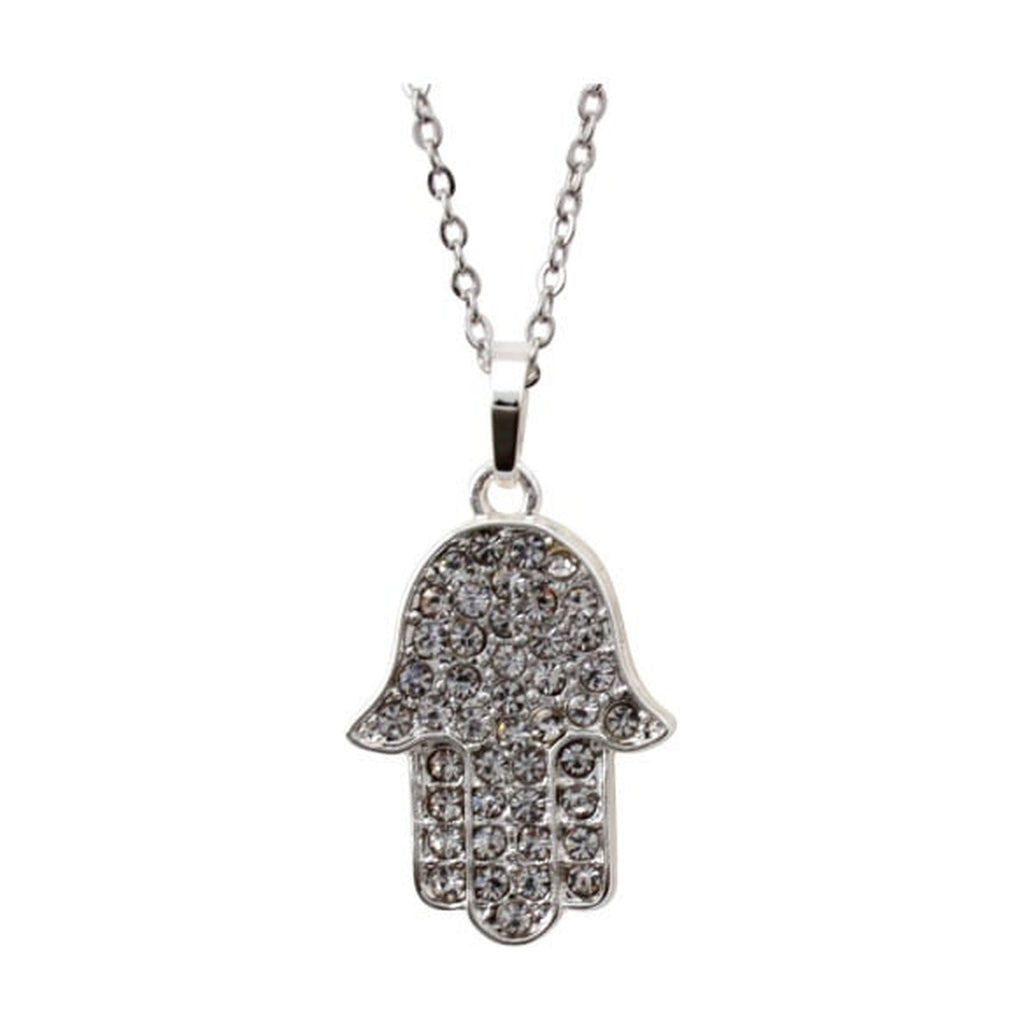 Necklace, Hamsa with Crystals