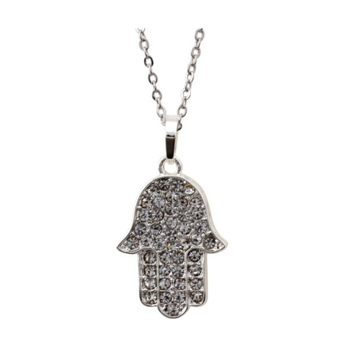 Necklace, Hamsa with Crystals