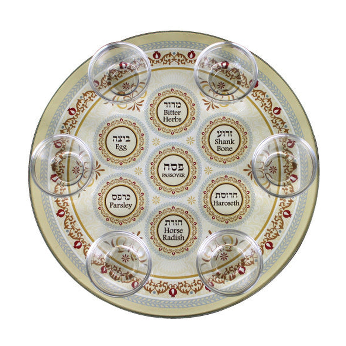 Seder Plate, Glass
