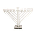 Crystal Menorah with Inlaid Crystals