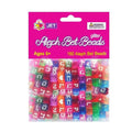 Alef Bet Glitter Beads