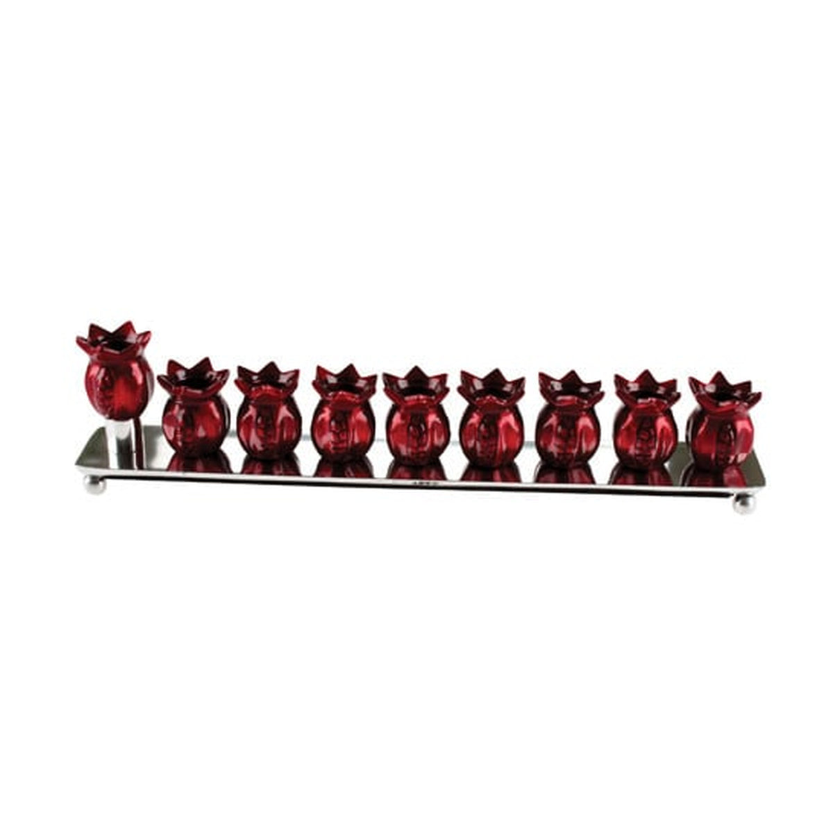 Menorah, Pomegranates