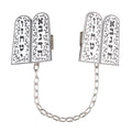 Tallit Clips, Ten Commandments Design