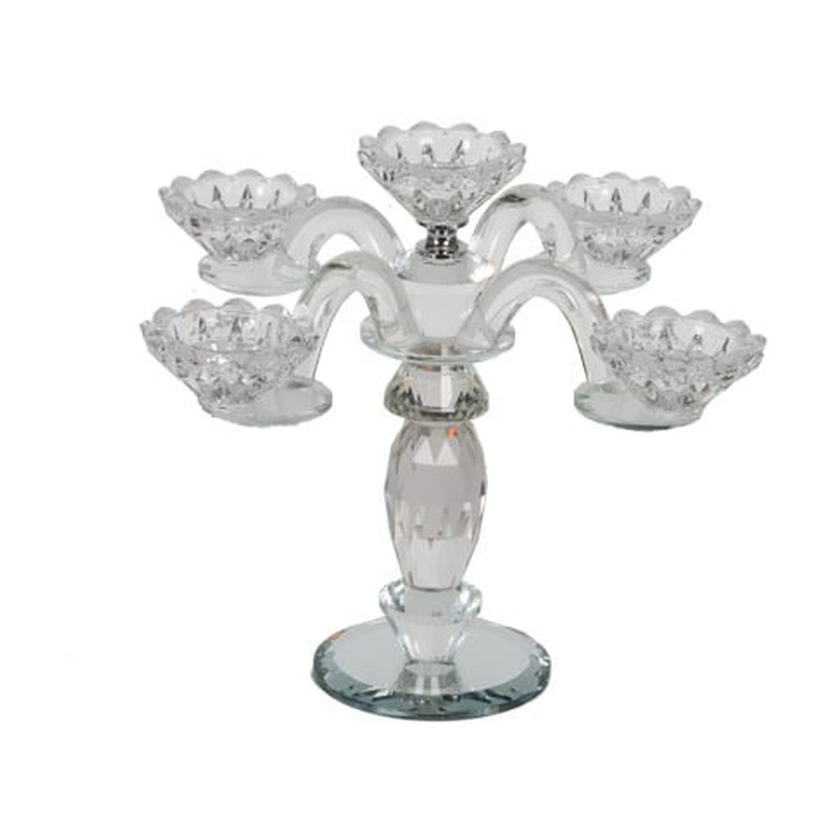 Candelabra, 5-Branches, Crystal