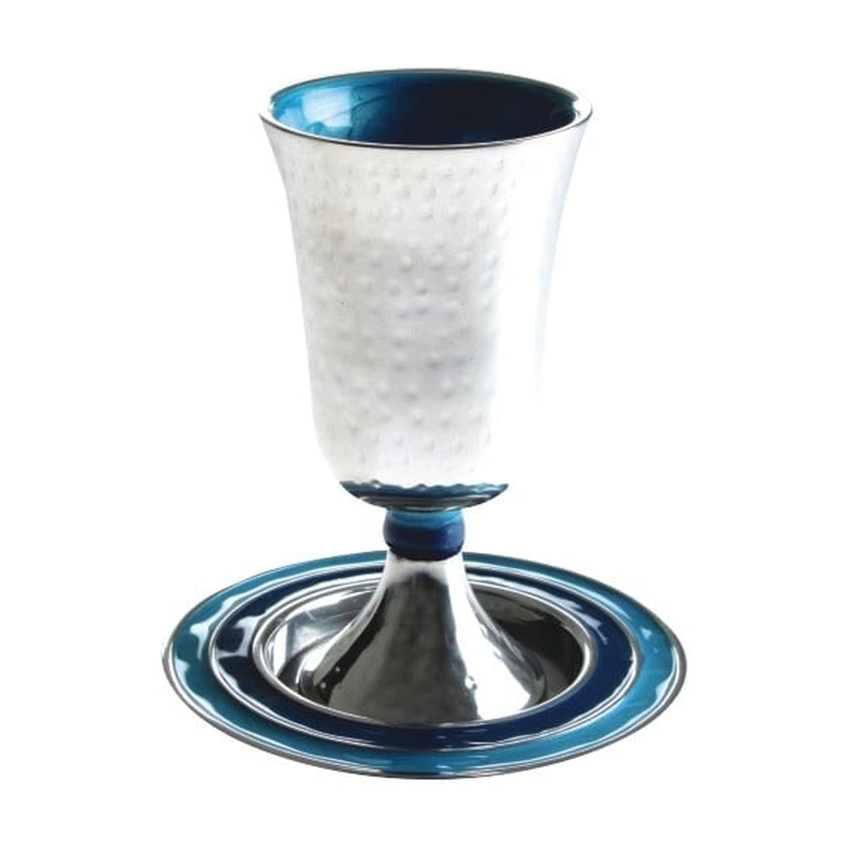 Kiddush Cup Set, Stemmed, Aluminum