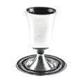 Kiddush Cup Set, Stemmed, Aluminum