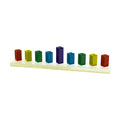 Menorah, Aluminum with Enamel