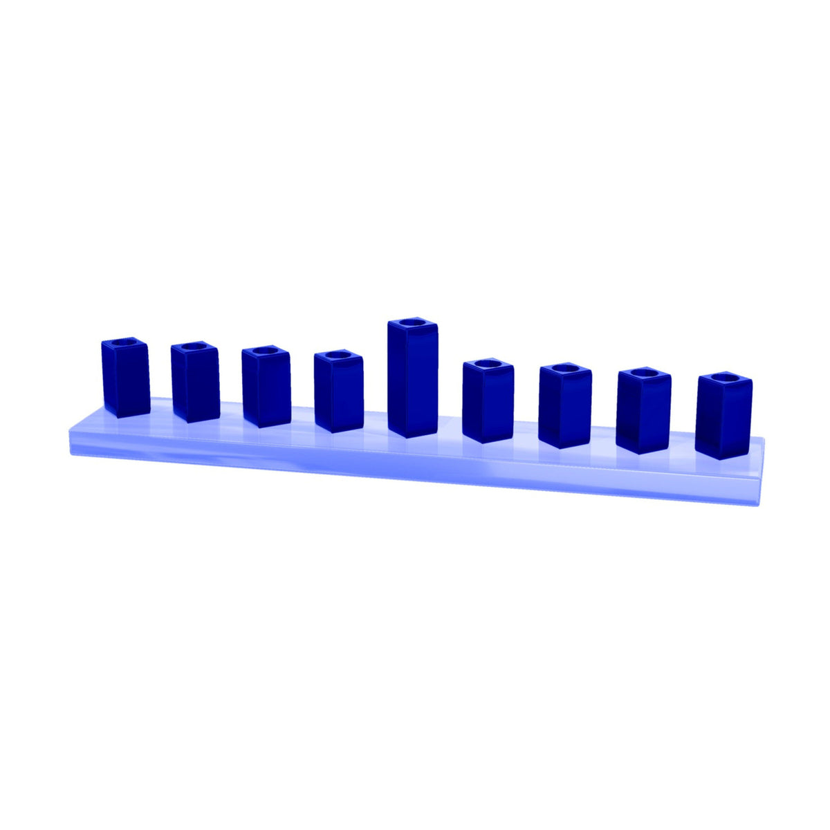 Menorah, Aluminum with Enamel