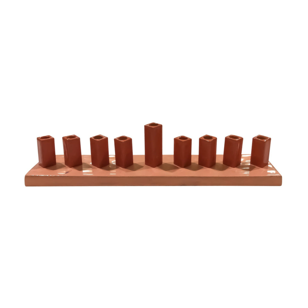 Menorah, Aluminum with Enamel
