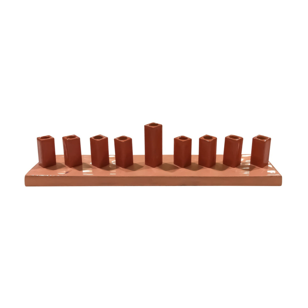 Menorah, Aluminum with Enamel