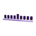 Menorah, Aluminum with Enamel