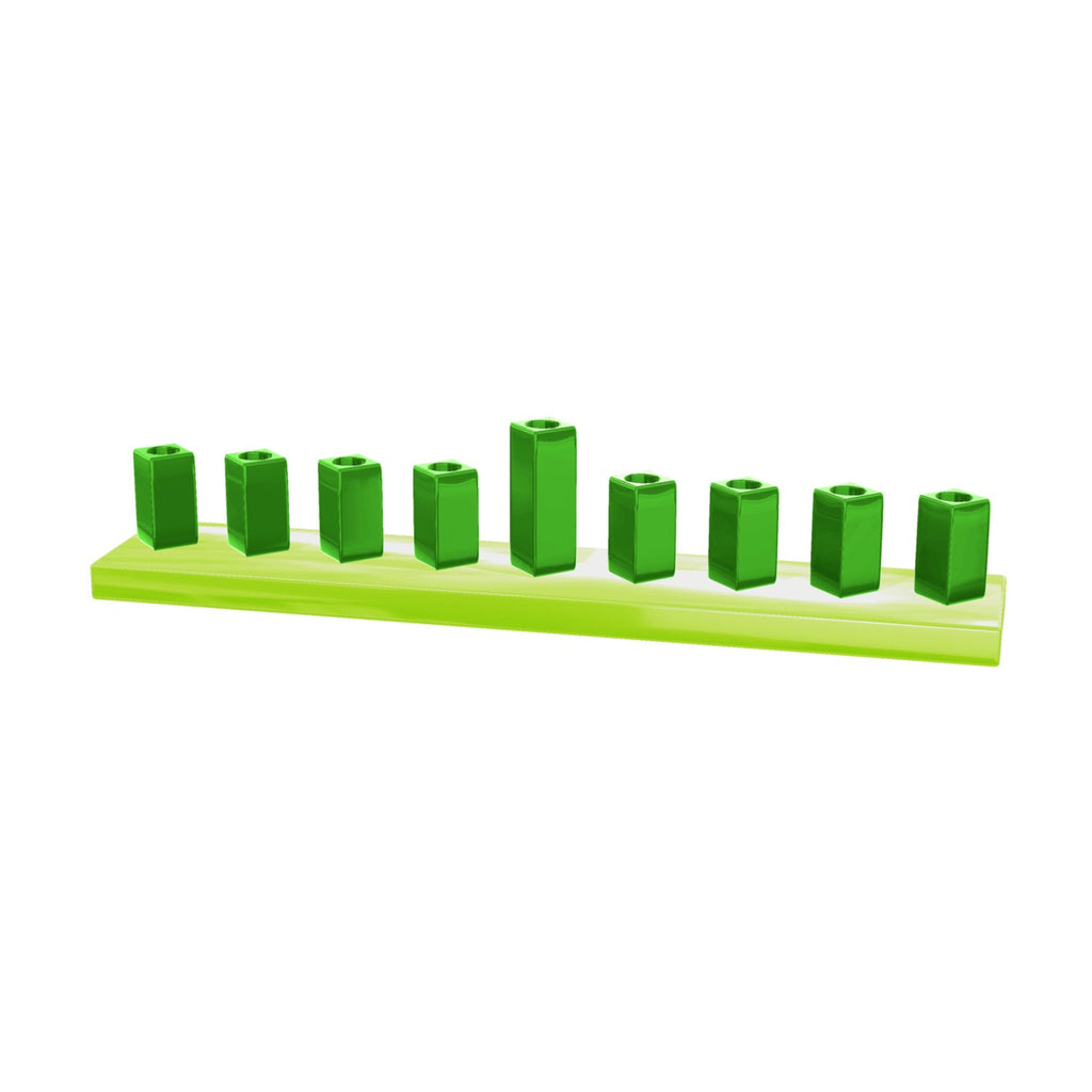 Menorah, Aluminum with Enamel