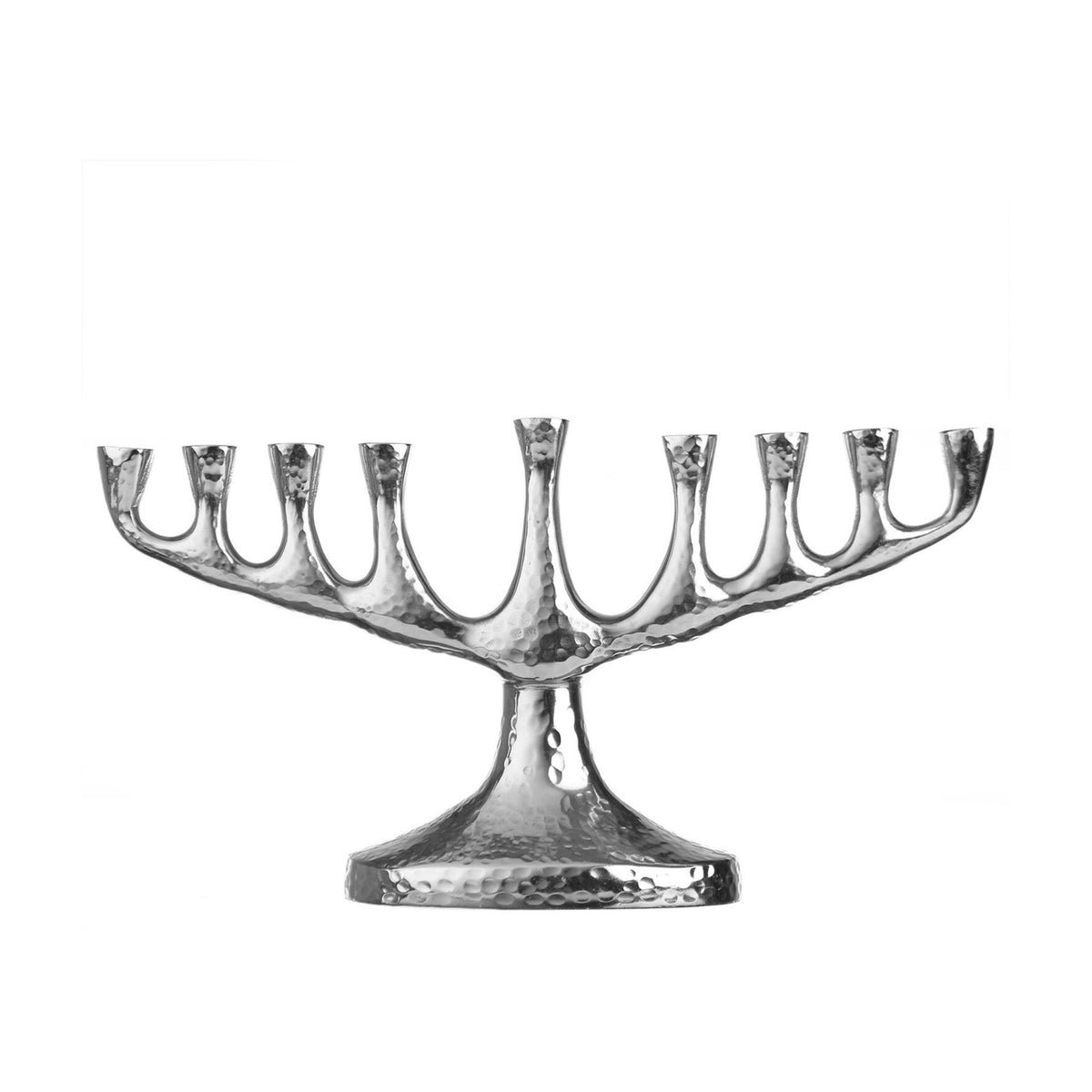 Menorah, Hammered Nickel