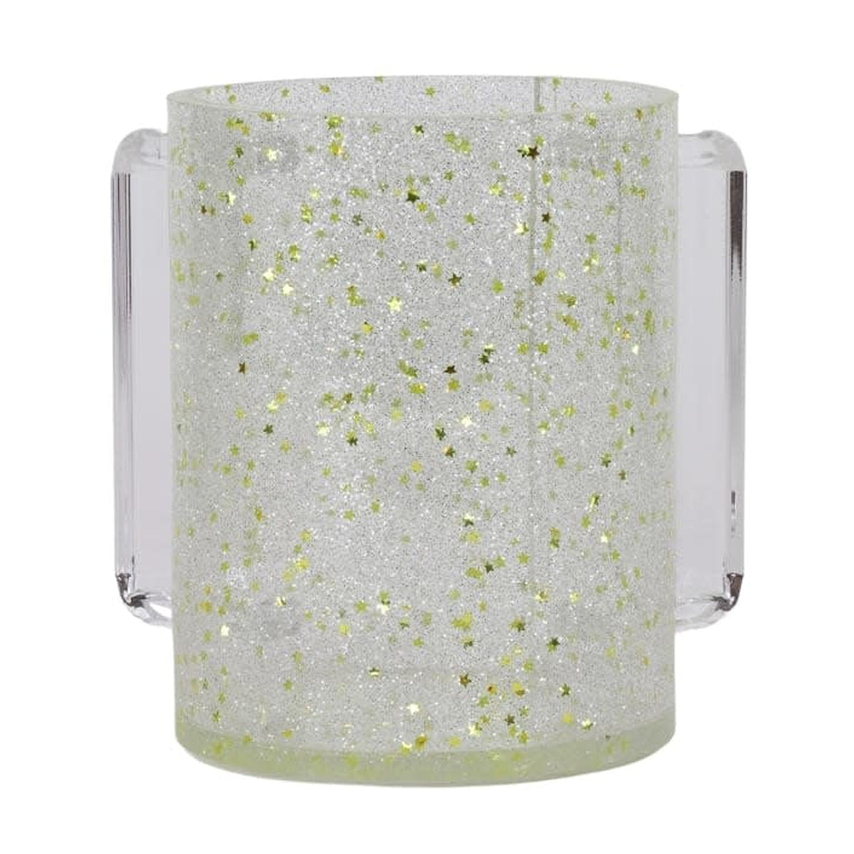 Washing Cup, Acrylic with Glitter & Stars