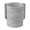 Acrylic Marble Washing Cup with Silver Handles