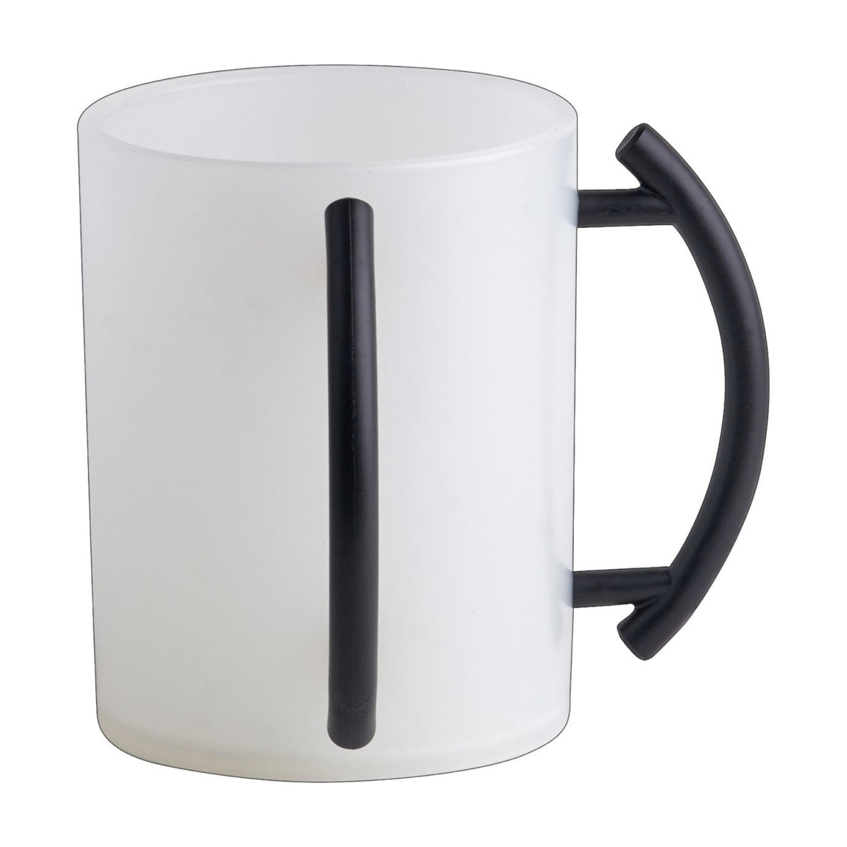 Acrylic Washing Cup, Clear Frosted Cup with Black Handles