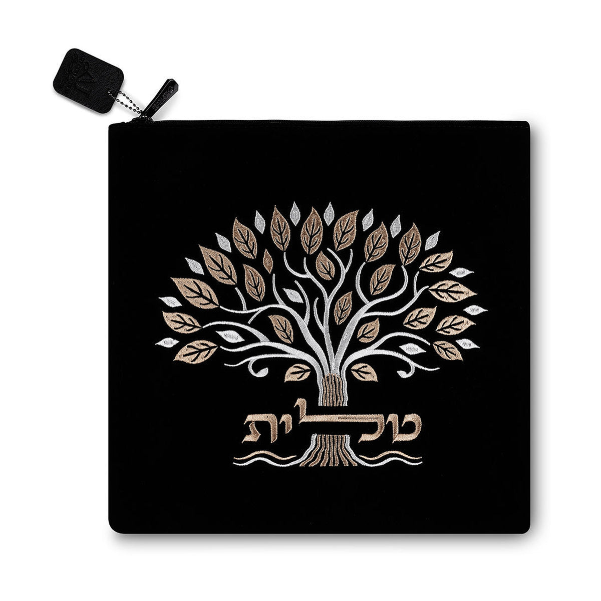 Tree of Life - Black Velvet Tallit Bag