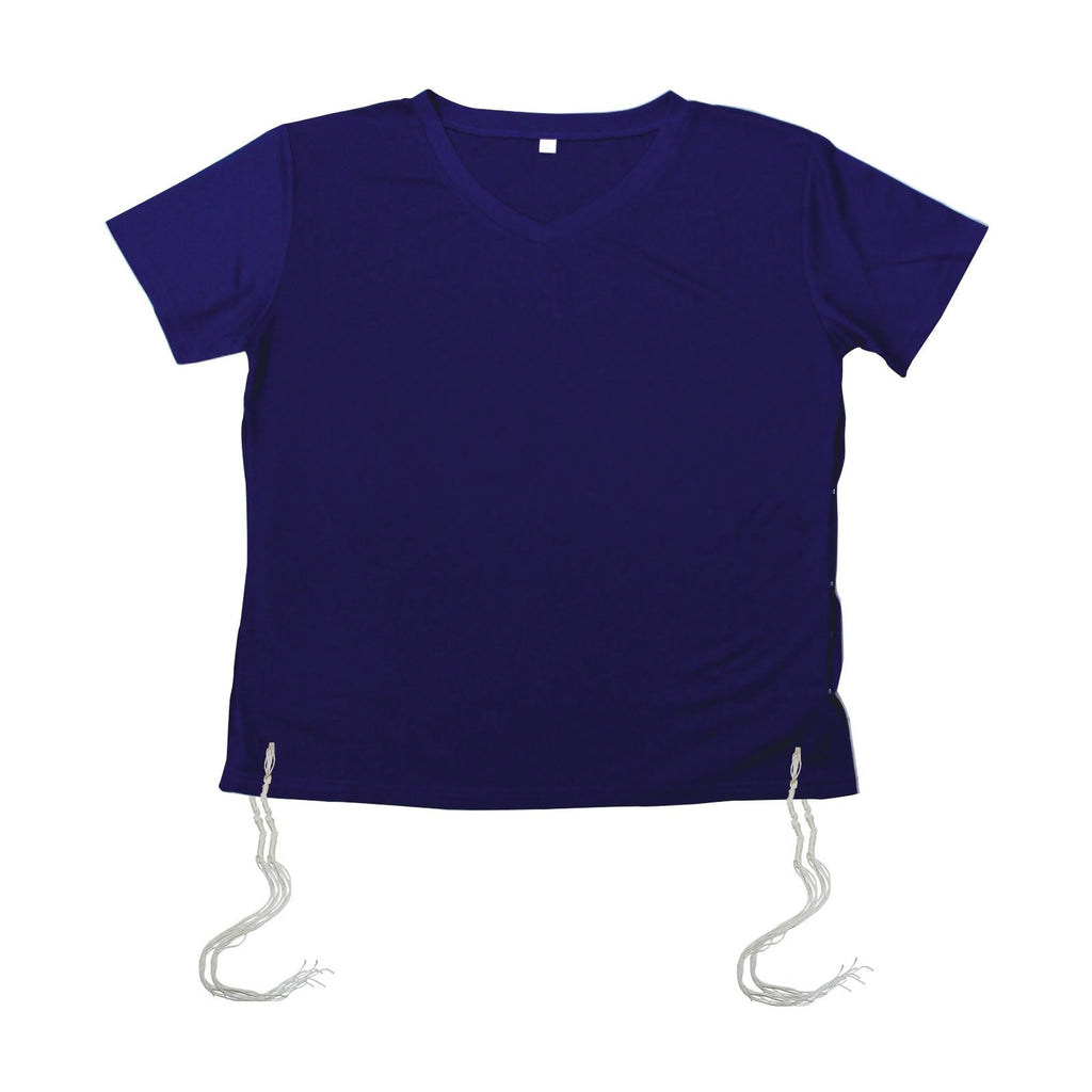 Dri-Fit Tzitzit, Navy, Kids Size 5 (14'')