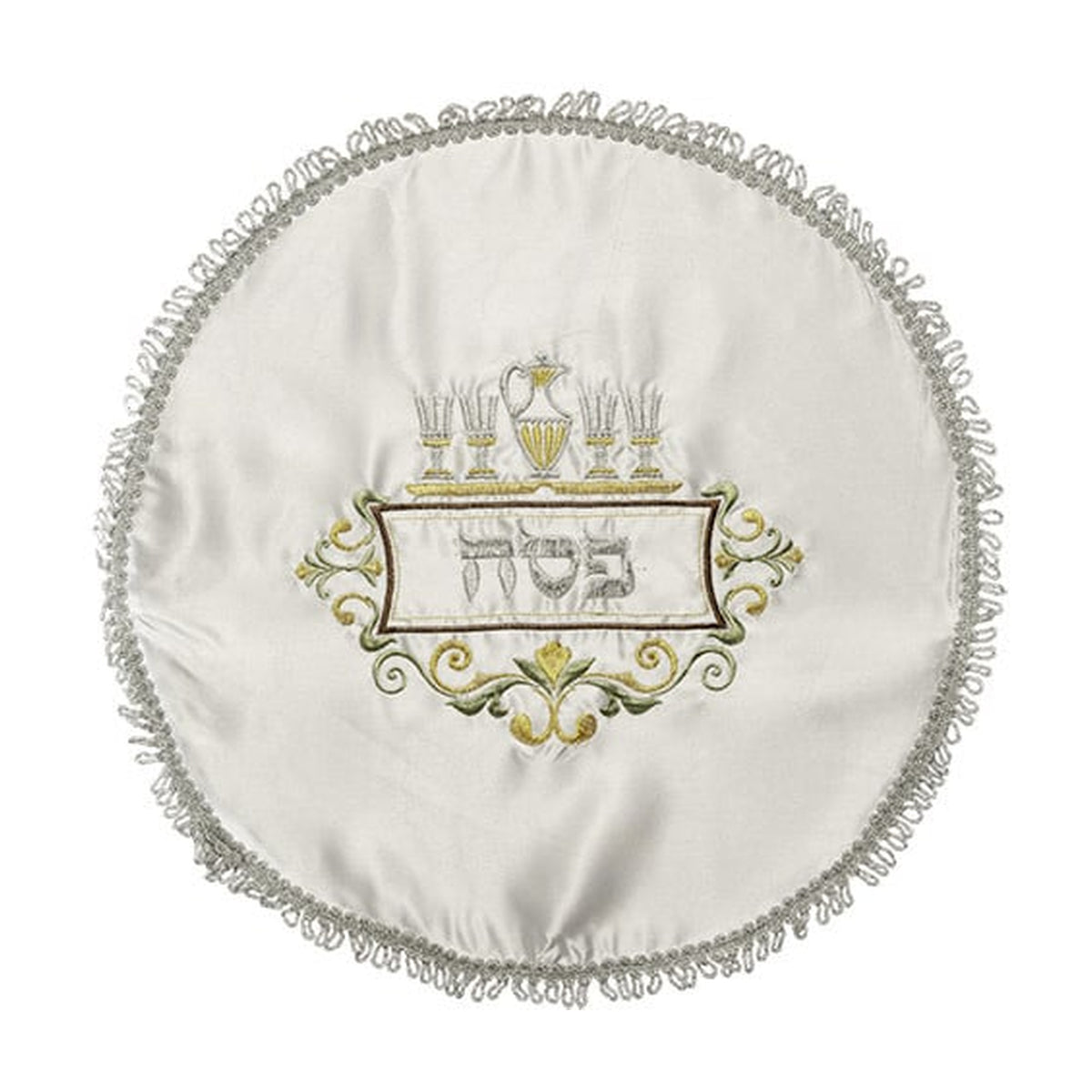Matzah Cover, Satin, Round