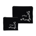 Tallit & Tefillin Bag Set, Velvet with Embroidery