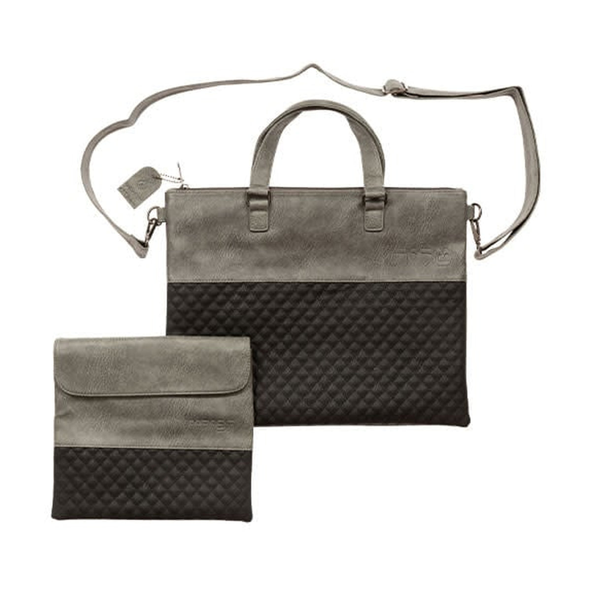 Leatherette Tallit & Tefillin Bag Set with Handles/Straps