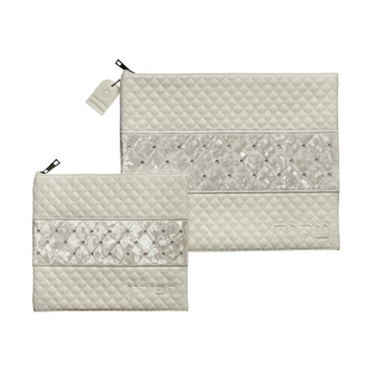 Leatherette Tallit & Tefillin Bag Set with Crystals