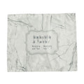 Fabric Challah Cover with Silver Marble Print
