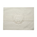 Leatherette Challah Cover, White