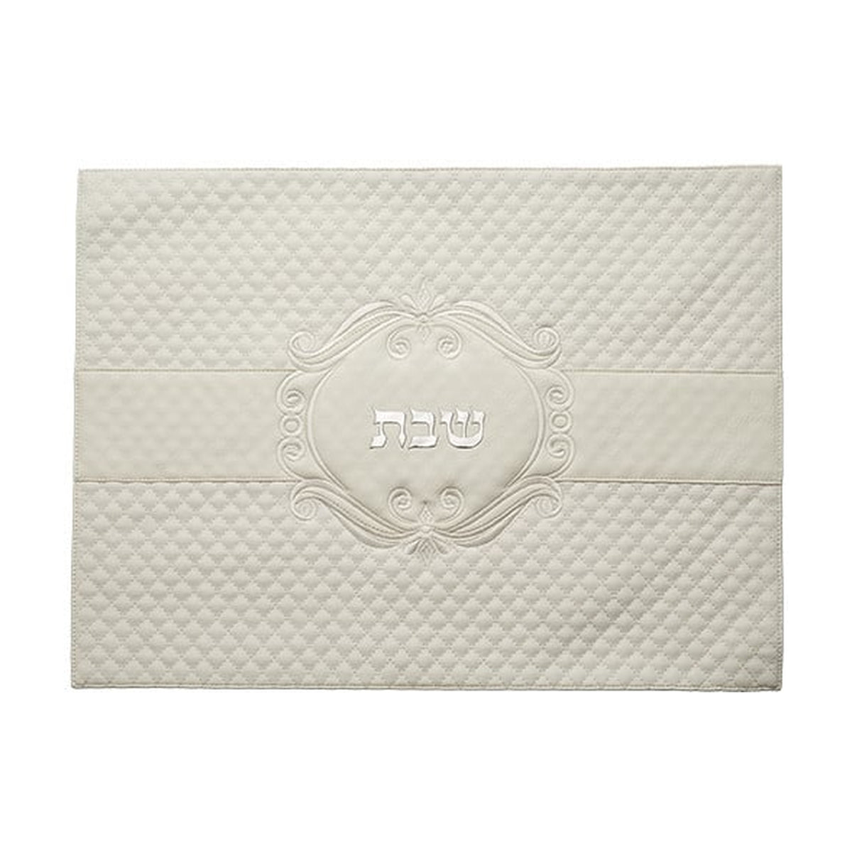 Leatherette Challah Cover, White