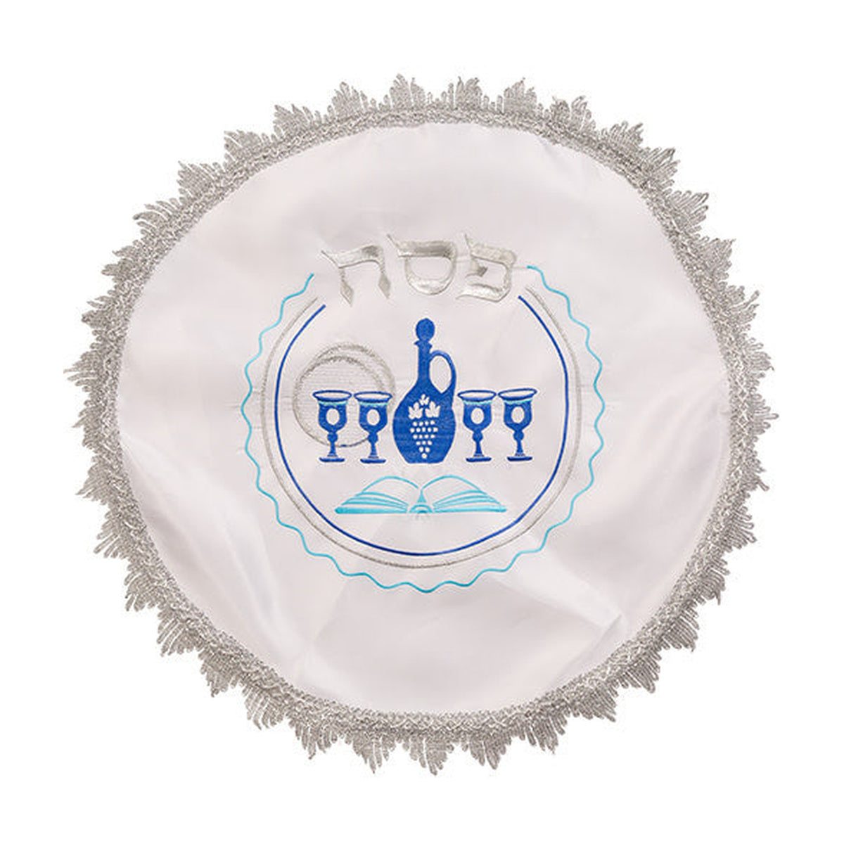 Matzah Cover, Satin, with Embroidery