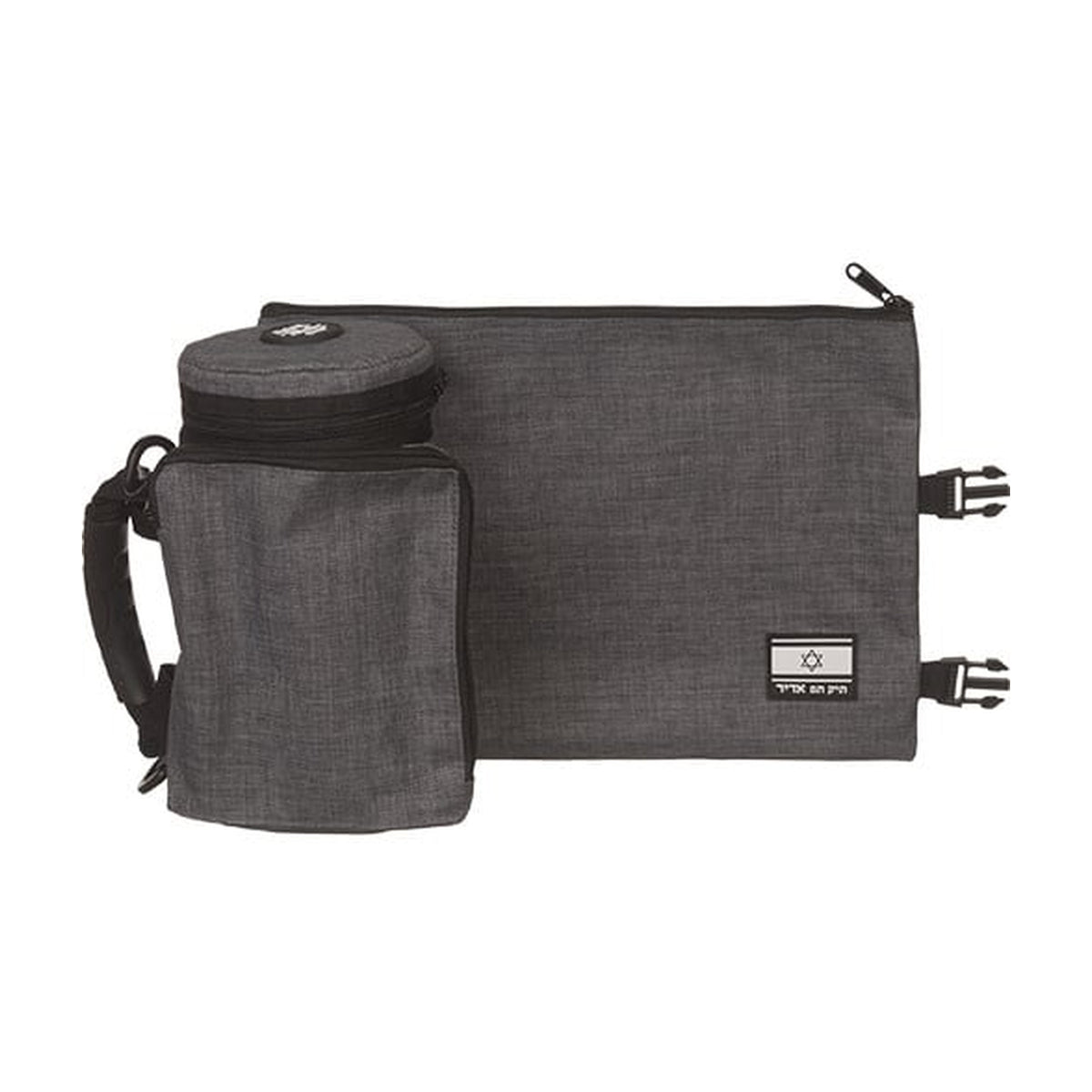 Dark Gray Teffilin Case "TIK-TAF" 23 cm
