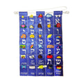 Alef Bet Wall Hanging, Blue