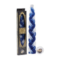 Havdallah Candle with Besamim, Blue and White