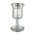 Elijah Cup with Tray, Crystal, Silver