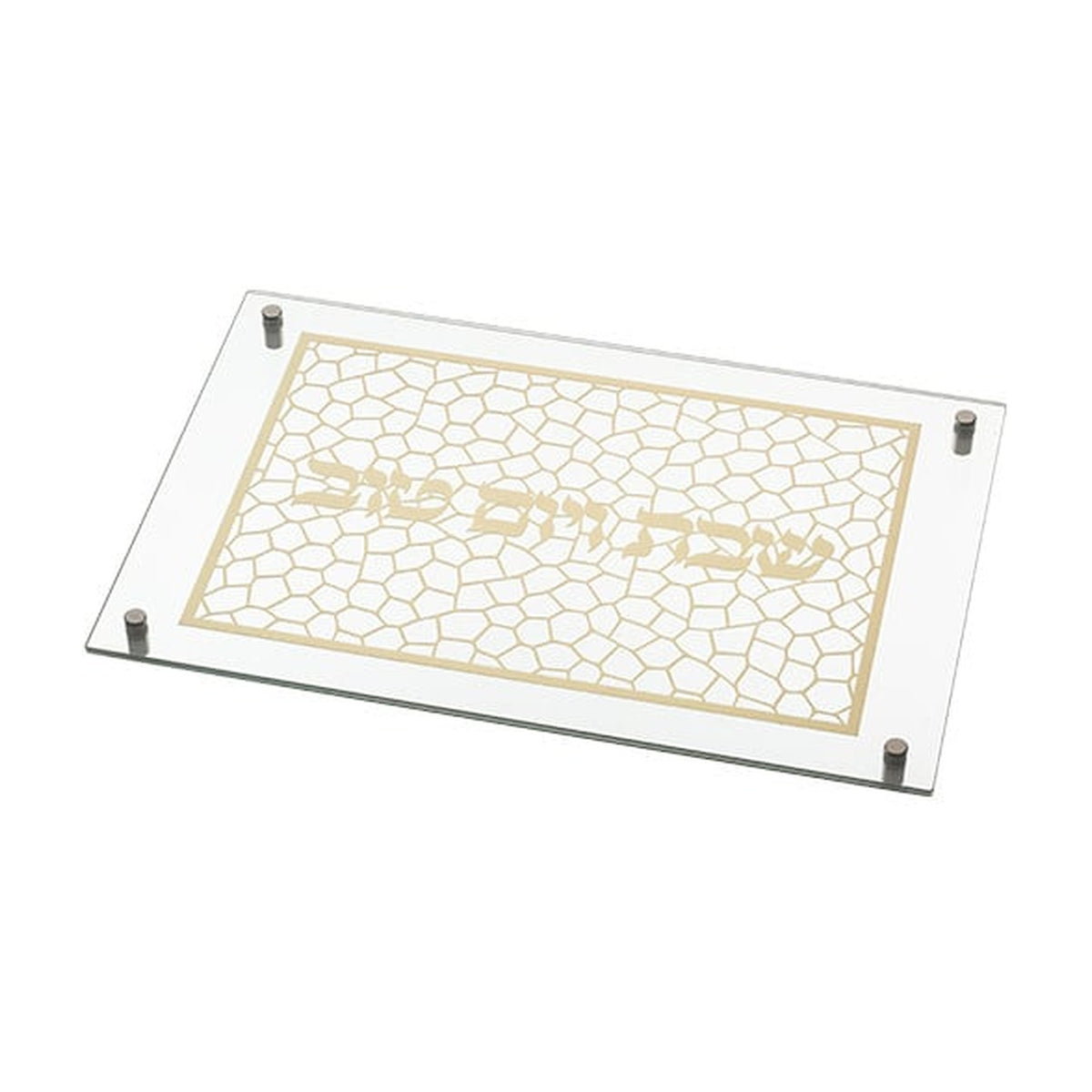 Gold Glass Challah Board 45*30 cm