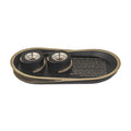 Candlesticks with Blessing, Polyresin, Black