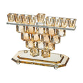 Crystal Elegant Menorah 16cm - Cube Design