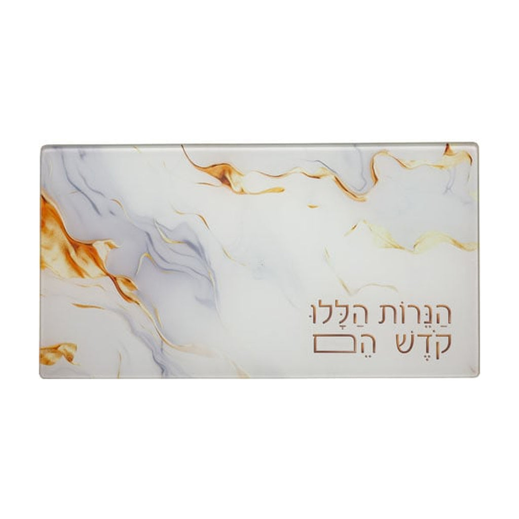 Glass Drip Tray - Gold Marble