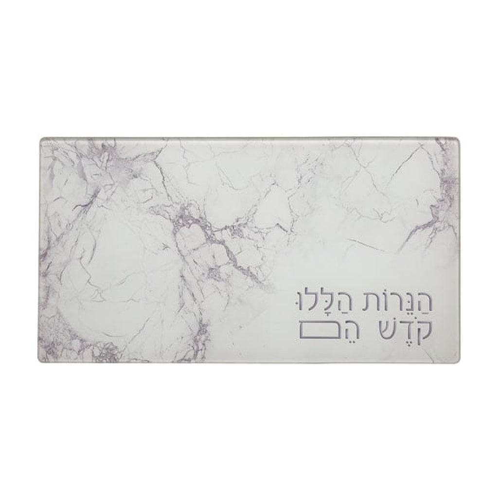 Glass Drip Tray - Grey Marble