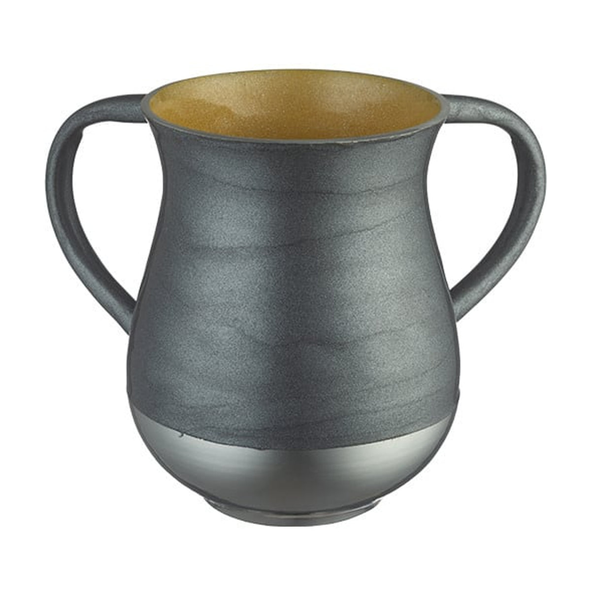 Washing Cup, Aluminum with Black Enamel