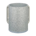 Acrylic Washing Cup 13 cm - Silver Sparkles