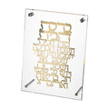 Home Blessing in Gold 24*23 cm