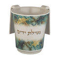 Bamboo Washing Cup - Blue and Gold