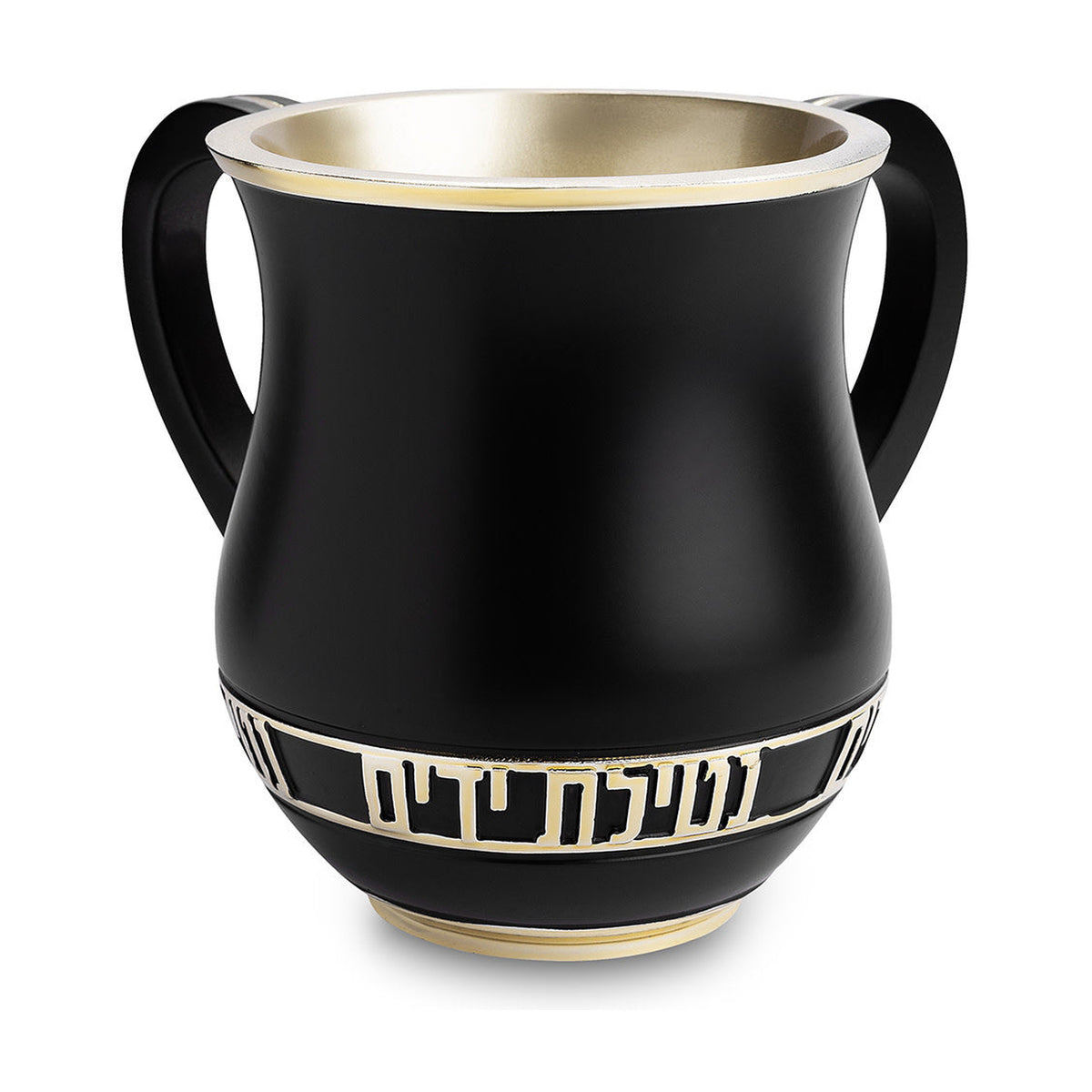 Modern Black and Gold Washing Cup