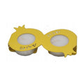 Travelling Candlesticks, Laser-Cut, Yellow