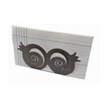 Bencher/Napkin Holder, Pomegranate, Grey