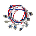 Assorted String Bracelet with Hamsa with eye